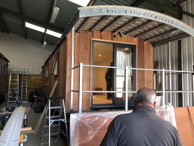 Shepherd's huts are often built to look traditional and have been used on many campsites for overnight stays.