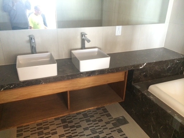 Bathroom pods are something we were very big into building. These are simply the bathrooms you see in most major hotels, pre-built and pre-tested, ready for simple, fast, and cost-effective installation.